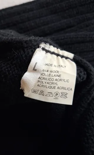 Cardigan nero con cerniera Colerige