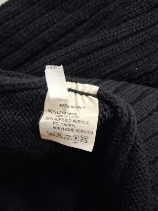 Cardigan nero con cerniera Colerige