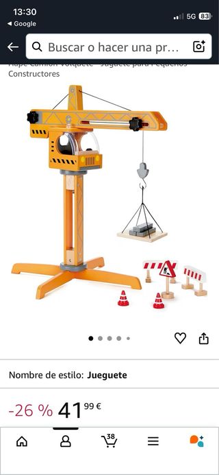 Grua juguete