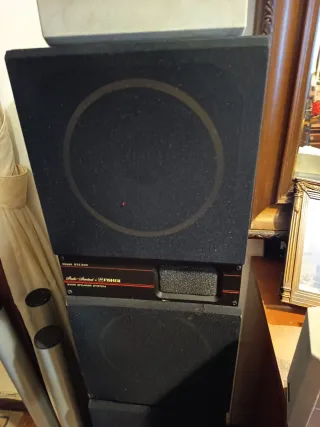 Mueble cadena musical cristal