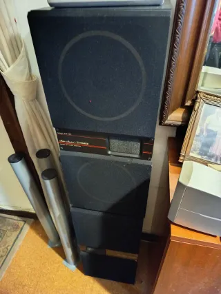 Mueble cadena musical cristal