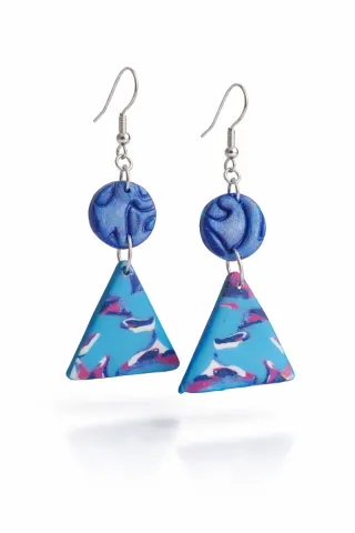 Bonitos y alegres Pendientes de plata