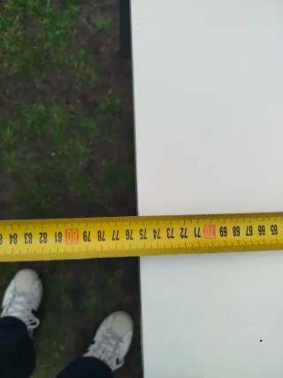 Mesa rectangular blanca 118x75 cm