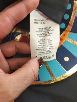 Disfraz Niña Gato Egipcio Talla 10-12