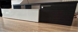 Muebles TV blanco y negro