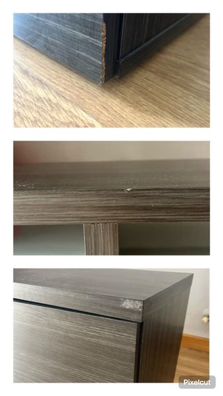 Muebles TV blanco y negro