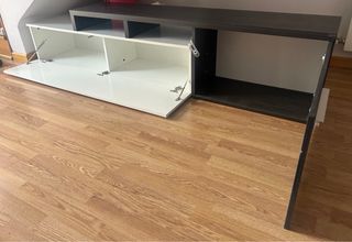 Muebles TV blanco y negro