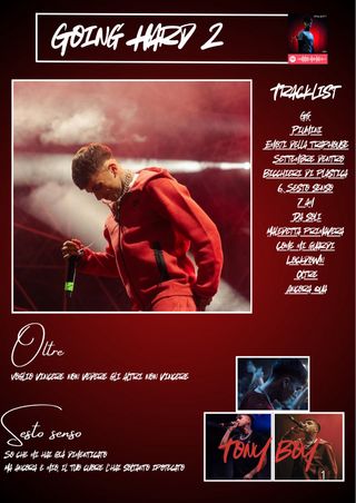 Poster A4 o quadretto Tony boy album