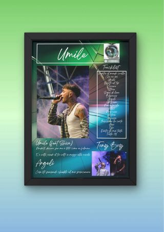 Poster A4 o quadretto Tony boy album