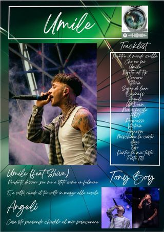 Poster A4 o quadretto Tony boy album