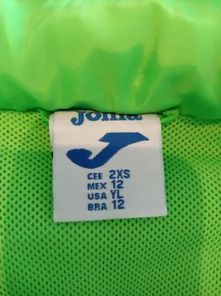 Chubasquero Joma 2XS Verde Neón