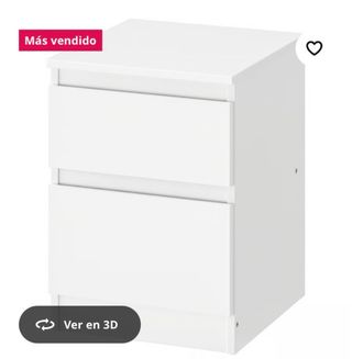 Mesita de noche blanca