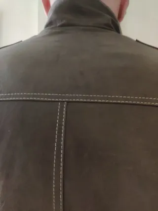 Cazadora Cuero F & Co Marrón talla L