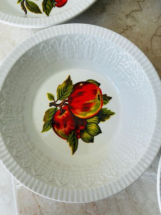 Juego Postre Pontesa Vintage Porcelana