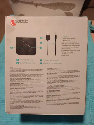 Altavoces Sologic Negro