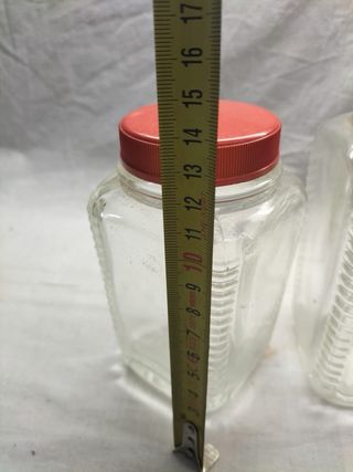 Lote 2 Frascos Vidro Vintage