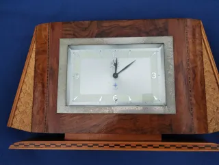 Orologio da tavolo Decò in legno Funzionante