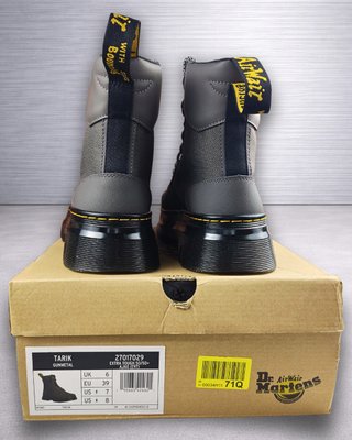 Dr. Martens Tarik Gunmetal Grises T39 Mujer Nuevas