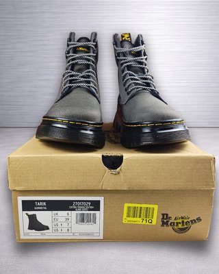 Dr. Martens Tarik Gunmetal Grises T39 Mujer Nuevas