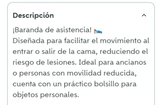 Barandilla para cama