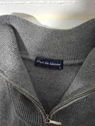 Jersey cuello alto sport con franjas