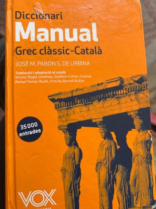 Diccionari Manual Grec clàssic-Català