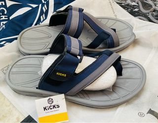 Sandalias Kicks Hombre Talla 43 Azul/Gris