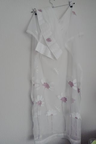 2 Visillos Cortinas Blancas