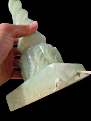 Candeeiro Vintage Mármore Onix Verde