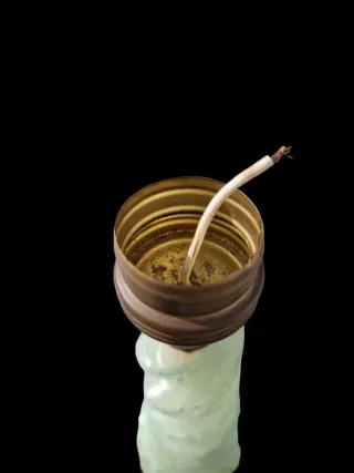 Candeeiro Vintage Mármore Onix Verde