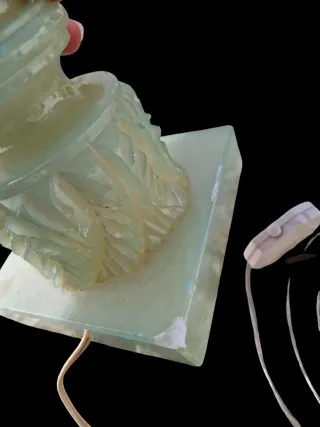 Candeeiro Vintage Mármore Onix Verde