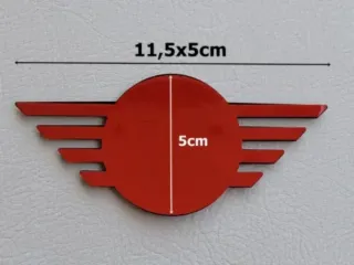 11,5x5,5cm Logo Capó o Maletero Mini Cooper One