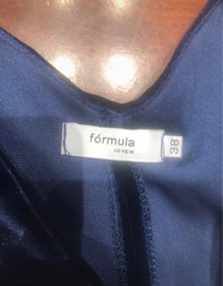 Mono largo mujer terciopelo azul