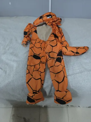 Disfraz infantil naranja con estampado,92-104cm