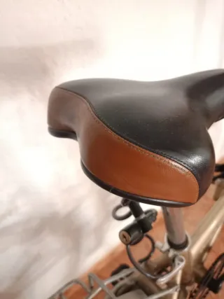 Bicicleta Plegable Urbana Life Dorada