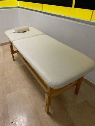 Camilla de masaje blanca