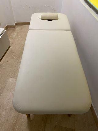 Camilla de masaje blanca