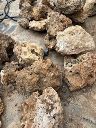 Piedras de rocalla variadas