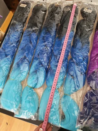 Kanekalon Pelo Sintético Trenzado Ombré 60cm