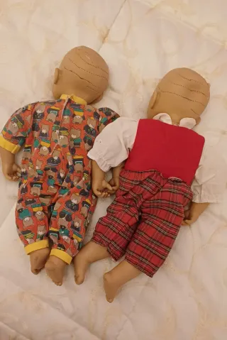 Coppia Bambole Vintage