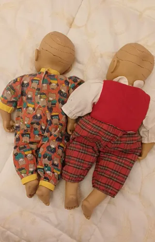 Coppia Bambole Vintage