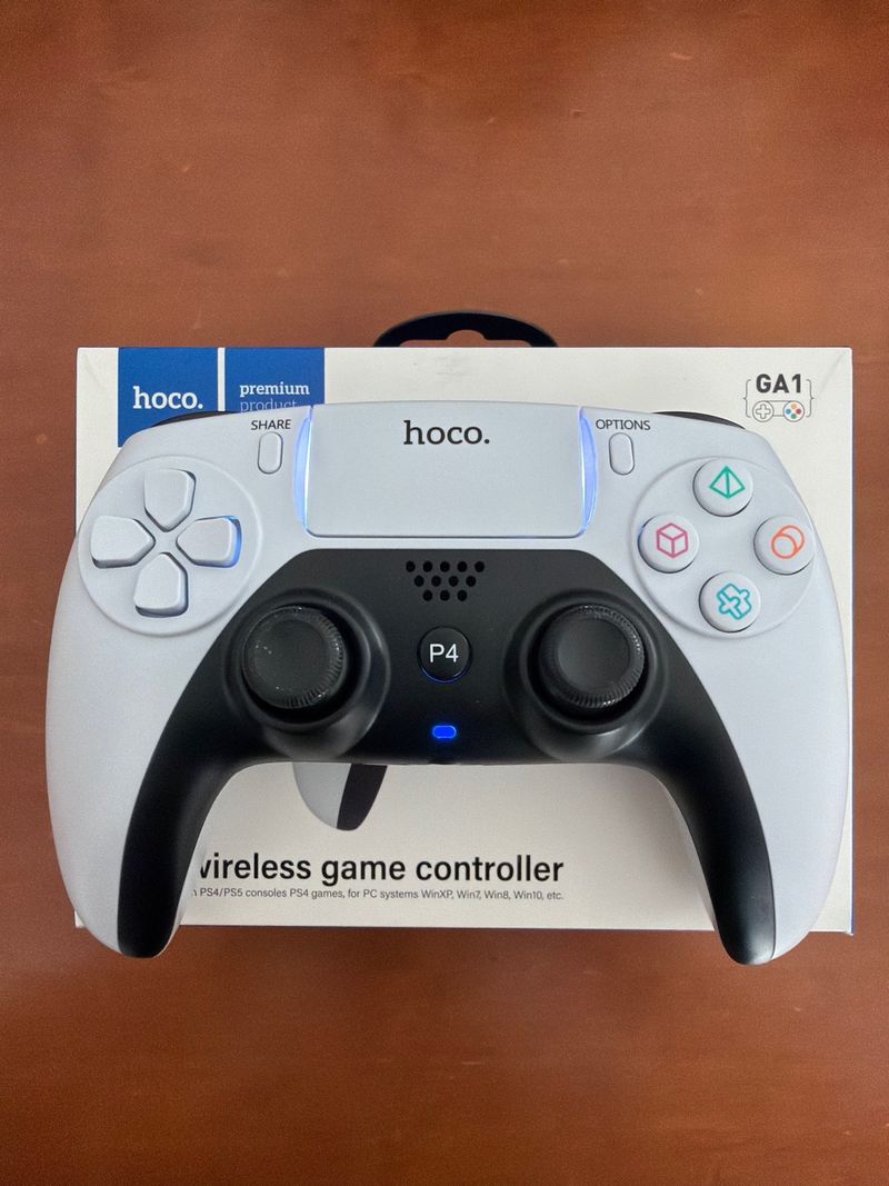 Mando Inalámbrico PS4 Hoco GA1 Phoenix Blanco afbeelding 5