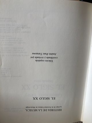 Historia de la musica.colección encuadernada