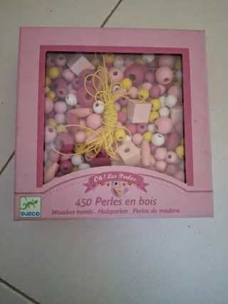 Djeco 450 Perlas de Madera