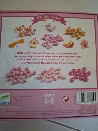 Djeco 450 Perlas de Madera