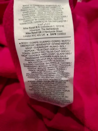 Sudadera Nike Mujer Algodón Rosa