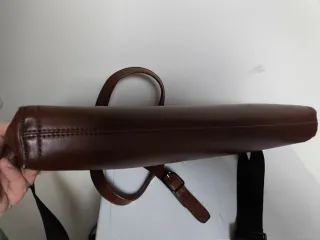 Bolso bandolera piel marrón Zara Man Accesories