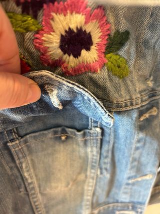 Chaqueta vaquera Zara bordada