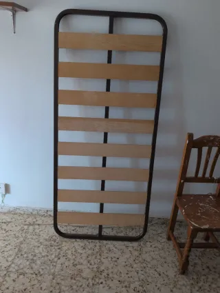 Somier cama madera y metal
