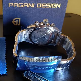 Pagani Design reloj hombre Daytona negro Seiko